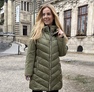 Sesil kabát khaki – Női télikabát dupla cipzárral és kivehető belső résszel – Innova Fashion – 3. kép